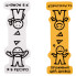 Закладка магнитная для книги YES Не ускладнюй yellow and white 708126 2 шт