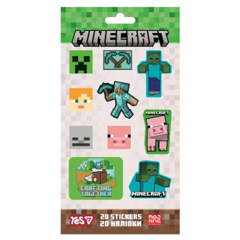 Набор наклеек 2D YES Minecraft 708529 10 наклеек