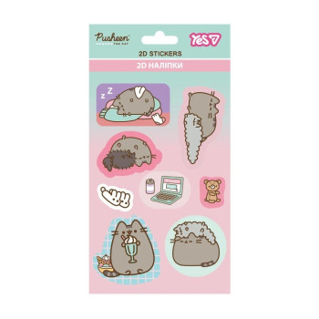 Набор наклеек YES 2D Pusheen 708841