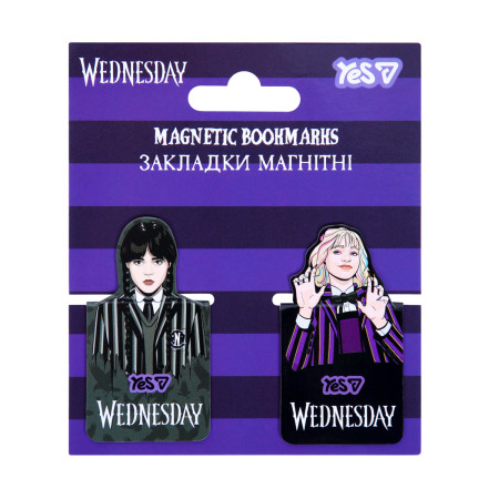 Закладка магнитная для книги YES Wednesday 708818 2 шт