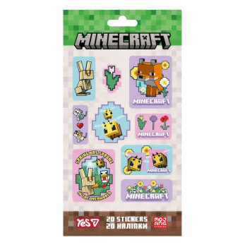 Набор наклеек 2D YES Minecraft Spring Animals 708534 9 наклеек