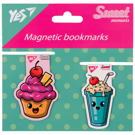 Закладка магнитная для книги YES Sweet Cream Cake 708114 2 шт