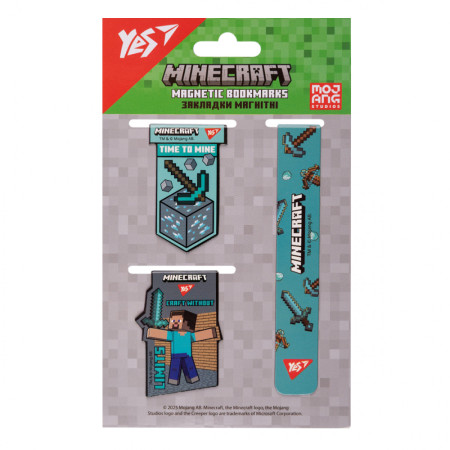 Закладка для книги YES Minecraft 2 708346 3 шт
