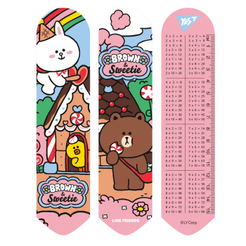 Закладка для книги 2D YES Line Friends heroes 708135 19х4.5 см