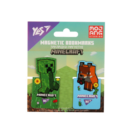 Закладка для книги магнитная YES Minecraft Spring 708445 2 шт