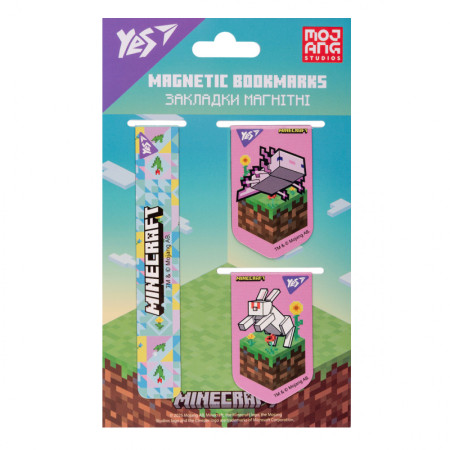 Закладка для книги YES Minecraft Spring 2 708343 3 шт