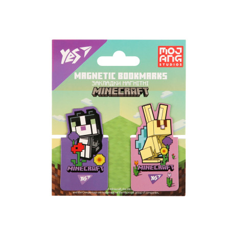 Закладка для книги магнитная YES Minecraft Spring 2 708446 2 шт