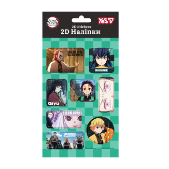 Набор наклеек 2D YES Demon Slayer 708526 8 наклеек
