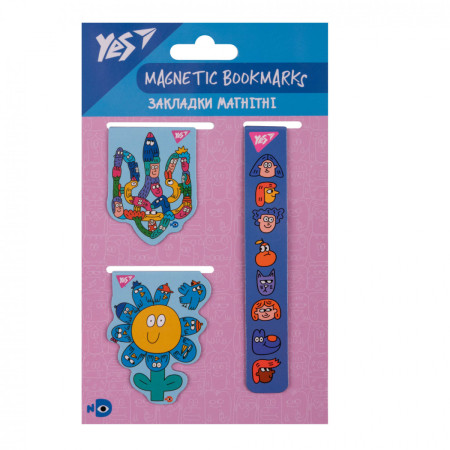 Закладка для книги YES Stand with Ukraine 708353 3 шт