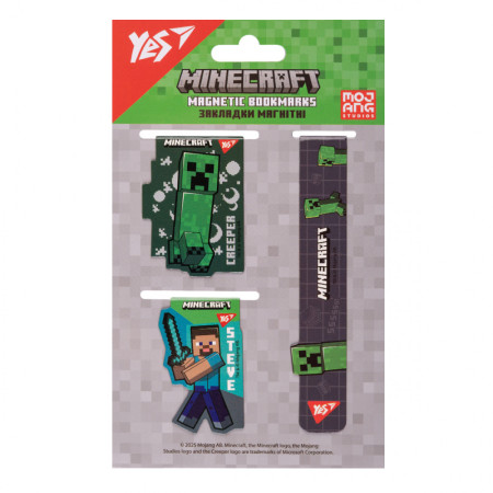 Закладка для книги YES Minecraft Boom 708345 3 шт