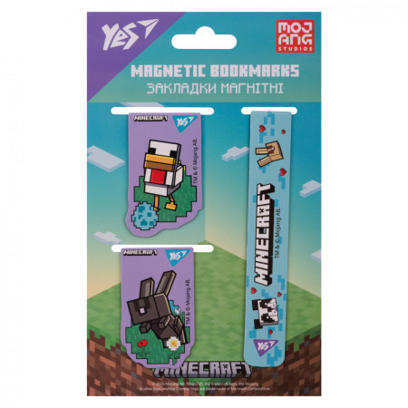 Закладка для книги YES Minecraft Spring 708344 3 шт