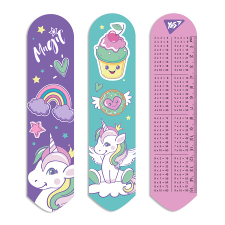 Закладка для книги YES 2D Glamour unicorn 708154 19х4.5 см