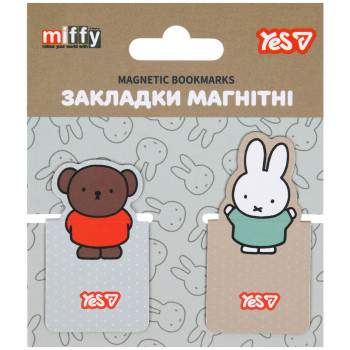 Закладка магнитная для книги YES Miffy 708836 2 шт