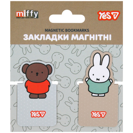 Закладка магнитная для книги YES Miffy 708836 2 шт