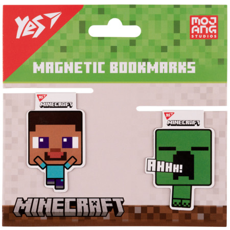 Закладка для книги магнитная YES Creeper 708101 2 шт