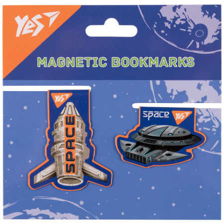 Закладка магнитная для книги YES Ultra Space 708117 2 шт