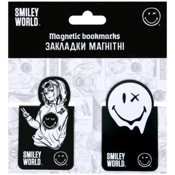 Закладка магнитная для книги YES Smiley World 708873 2 шт