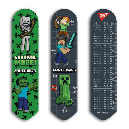 Закладка для книги 2D YES Minecraft Black 708337 19х4.5 см
