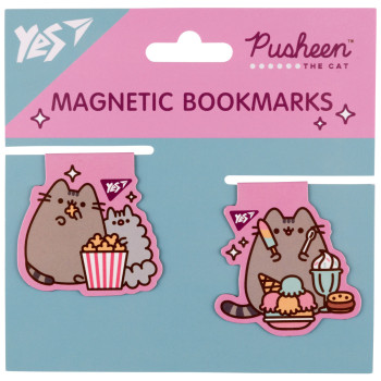 Закладка для книги магнитная YES Pusheen candy 708105 2 шт