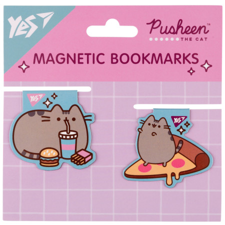 Закладка для книги магнитная YES Pusheen food 708104 2 шт