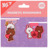 Закладка для книги магнитная YES Line Friends Sweet heart 708107 2 шт