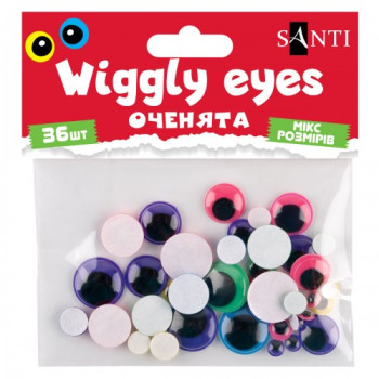 Глазки самоклеющиеся Santi 954652 36 шт/уп