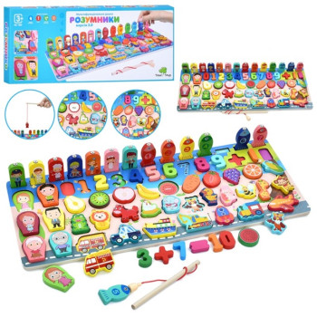 Деревянная игрушка TREE TOYS Многофункциональная доска MD 1980