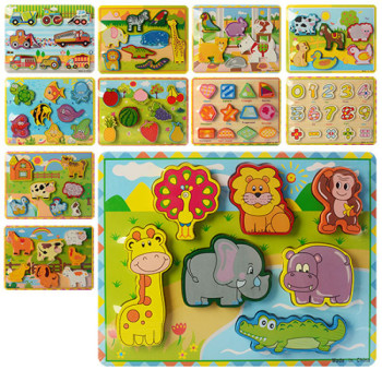Деревянная игрушка ББ Пазлы MD0933