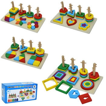 Деревянная игрушка Геометрика MD 1979 30х15х11 см