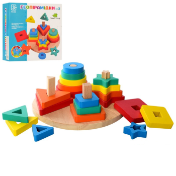 Деревянная игрушка Геометрика ББ MD2630 21 предмет
