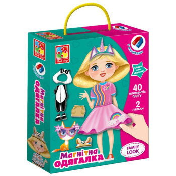 Игра липучки Vladi Toys Одевалка Family look VT3702-21