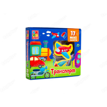 Игра магнитная Vladi Toys Транспорт VT3106-26 17 предметов