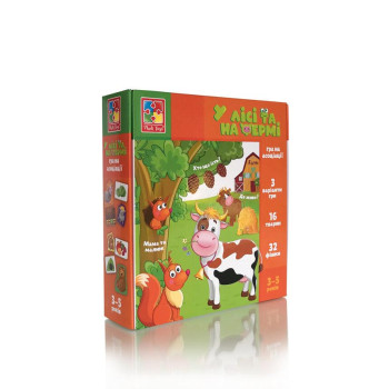 Игра на ассоциации Vladi Toys В лесу и на ферме VT1804-46 48 деталей