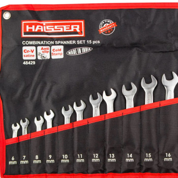 Набор ключей комбинированных Haisser Сold Stamped 48429 97387 15 предметов