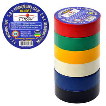 Изолента Stenson MH-0024 10 м 10 шт/уп