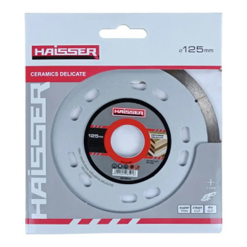 Диск алмазный Haisser СeramiСs DeliСate 128591 125x1,1x22,23 мм серебристый