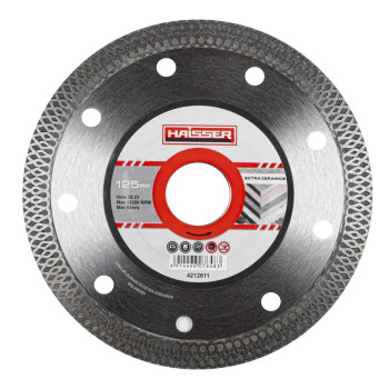 Диск алмазный Haisser Extra СeramiСs 107648 125х1.4х10х22.23 мм серебристый