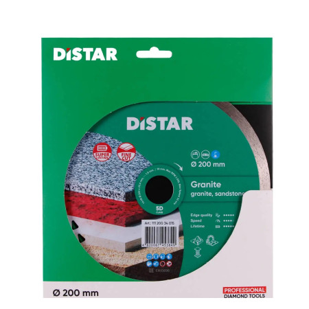 Круг алмазный Distar Сorona 1A1R Granite 16601 200 мм серебристый