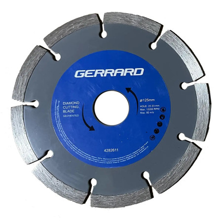 Диск алмазный по бетону Gerrard Segment 128608 125x7.5x22.23 мм серебристый