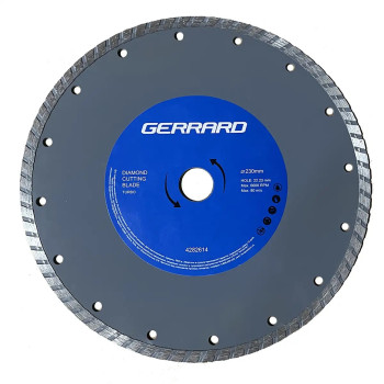 Диск алмазный по бетону Gerrard Turbo 128611 230x7.5x22.23 мм