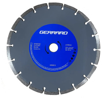 Диск алмазный по бетону Gerrard Segment 128609 230x7.5x22.23 мм серебристый