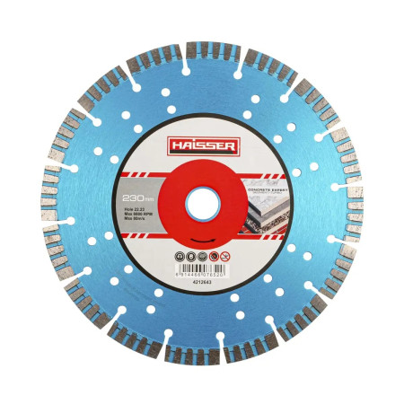Диск алмазный Haisser Segment turbo СonСrete expert 107652 230х2.8х12х22.23 мм