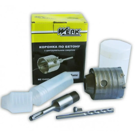 Коронка по бетону SDS-Plus Werk 34853 65 мм