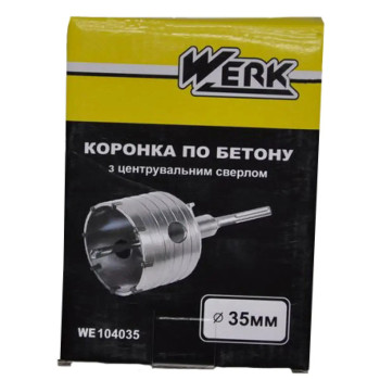 Коронка по бетону SDS-Plus Werk 34849 35 мм
