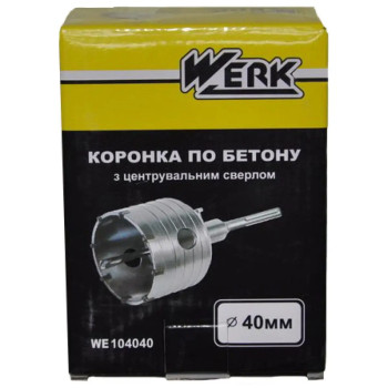 Коронка по бетону SDS-Plus Werk 34850 40 мм