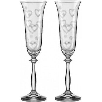 Набор бокалов для шампанского 190 мл 2 шт Angela Bohemia 40600/С5775/190/2