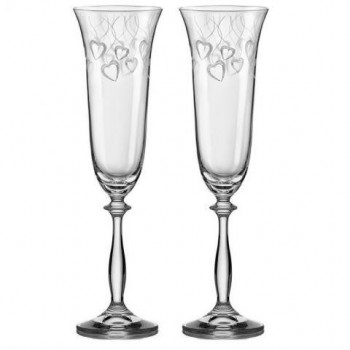 Набор бокалов для шампанского 190 мл 2 шт Angela Bohemia 40600/С5776/190/2