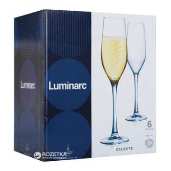 Набор бокалов для шампанского 160 мл 6 шт Celeste Luminarc L5829