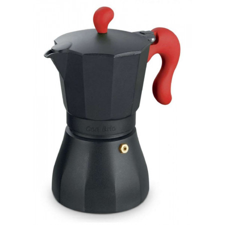 Гейзерная кофеварка на 3 чашки Con Brio СВ-6603-red