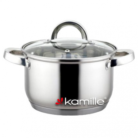 Кастрюля из нержавеющей стали 4 л Kamille 5620S